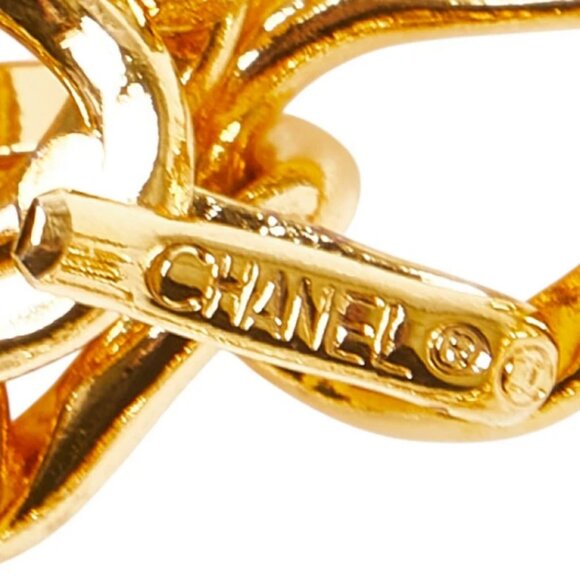 CHANEL CC Logo Medal Coin Charm Belt 35" Gold Tone Auth w/Box - Picture 5 of 14